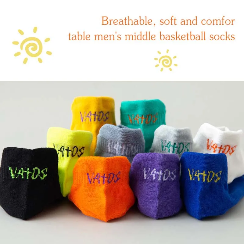 5 Pairs Bright Color Ankle No Show Socks Men Breathable Street Fashion Sport Comfort Invisible Travel Running Socks