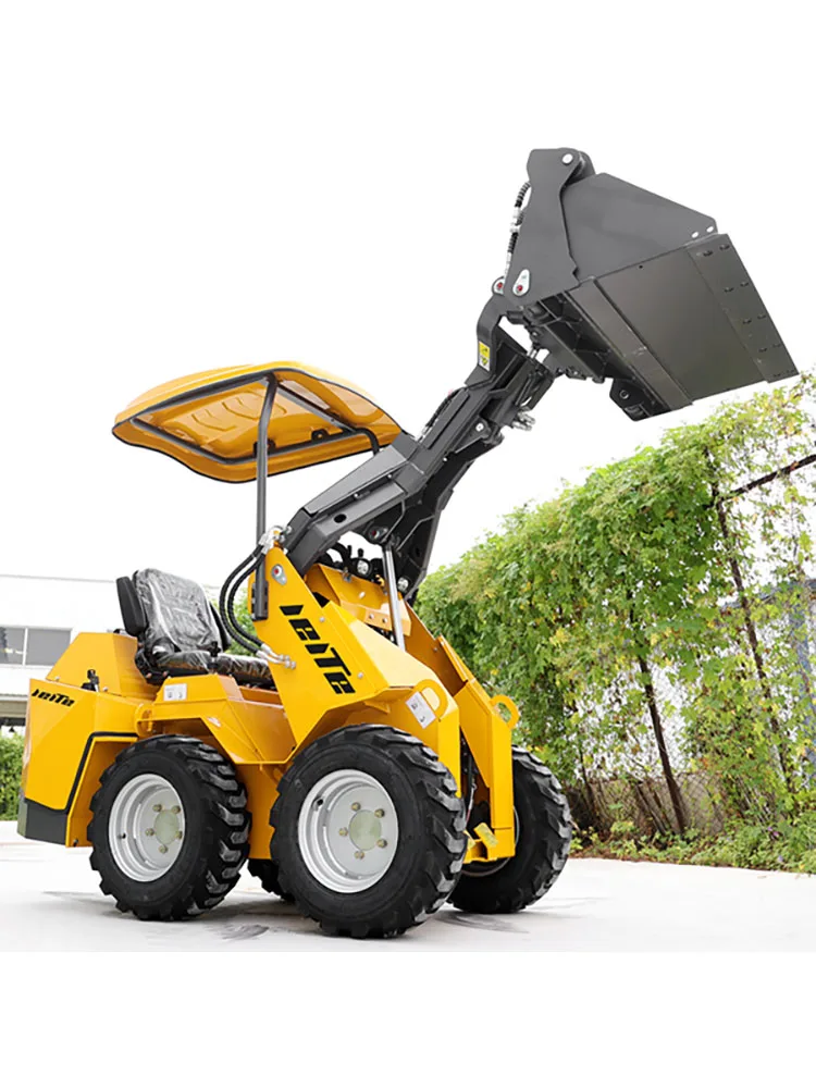 New Hydraulic Mini Wheel Loader Skid Steer Loader with 1000KGS Loading Capacity