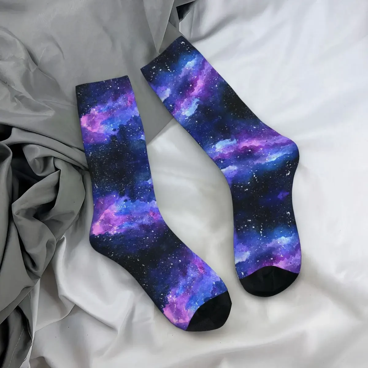 Galaxy Sokken Harajuku Zweetabsorberende Kousen Hele Seizoen Lang Sokken Accessoires Voor Mannengeschenken