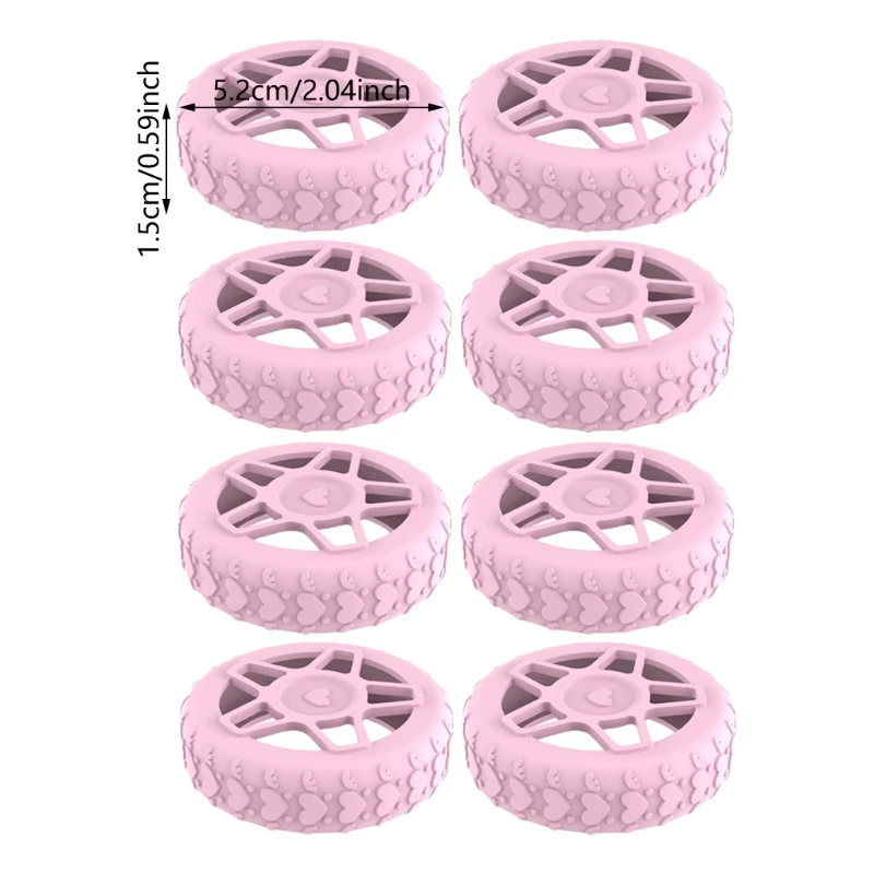 8pcs Flexible Silicone Suitcase Wheel Protectors Designed To Shield From Abrasion Wheel Cover For Travel Enthusiasts