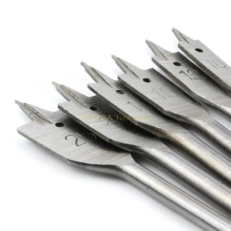 A2BE 6 قطعة لقم الثقب 152 مللي متر طويل الخبراء الذاتي قطع سرعة شقة طحن مثقاب مجموعة لأدوات الحفر النجارة الكهربائية