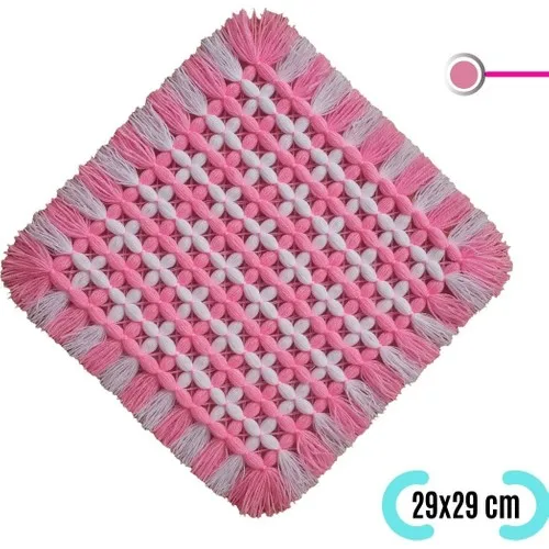 Migrant Millinery Hand-Knitted Bath Fiber Pouch 29 X29 cm 6\'lı Suit