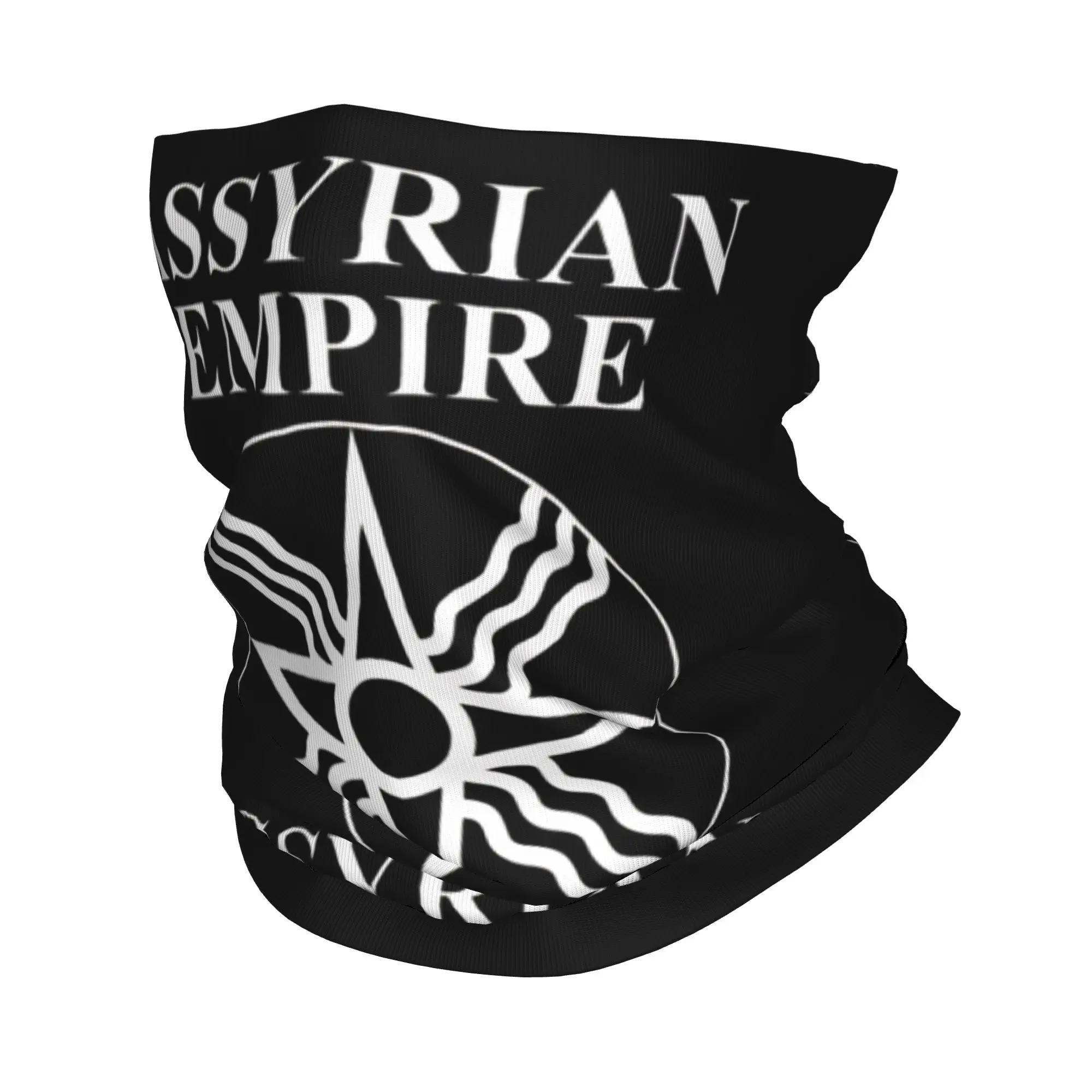 Bandana Cache-cou Masque Foulard Multifonction Bandeau Pêche Adulte Lavable - Symbole de l'Empire Assyrien Shamath le Dieu du Soleil