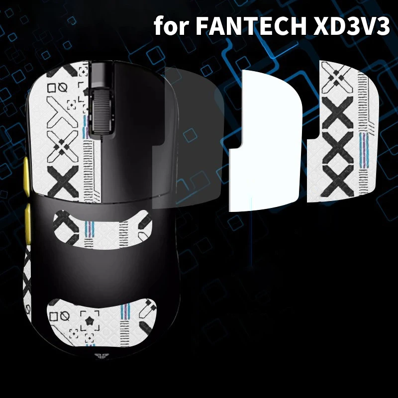 Anti-Slip Mouse Grip Tape Skate Sticker For FANTECH XD3V3 Gaming Mouse Gamer Accessories Non Slip Suck Sweat