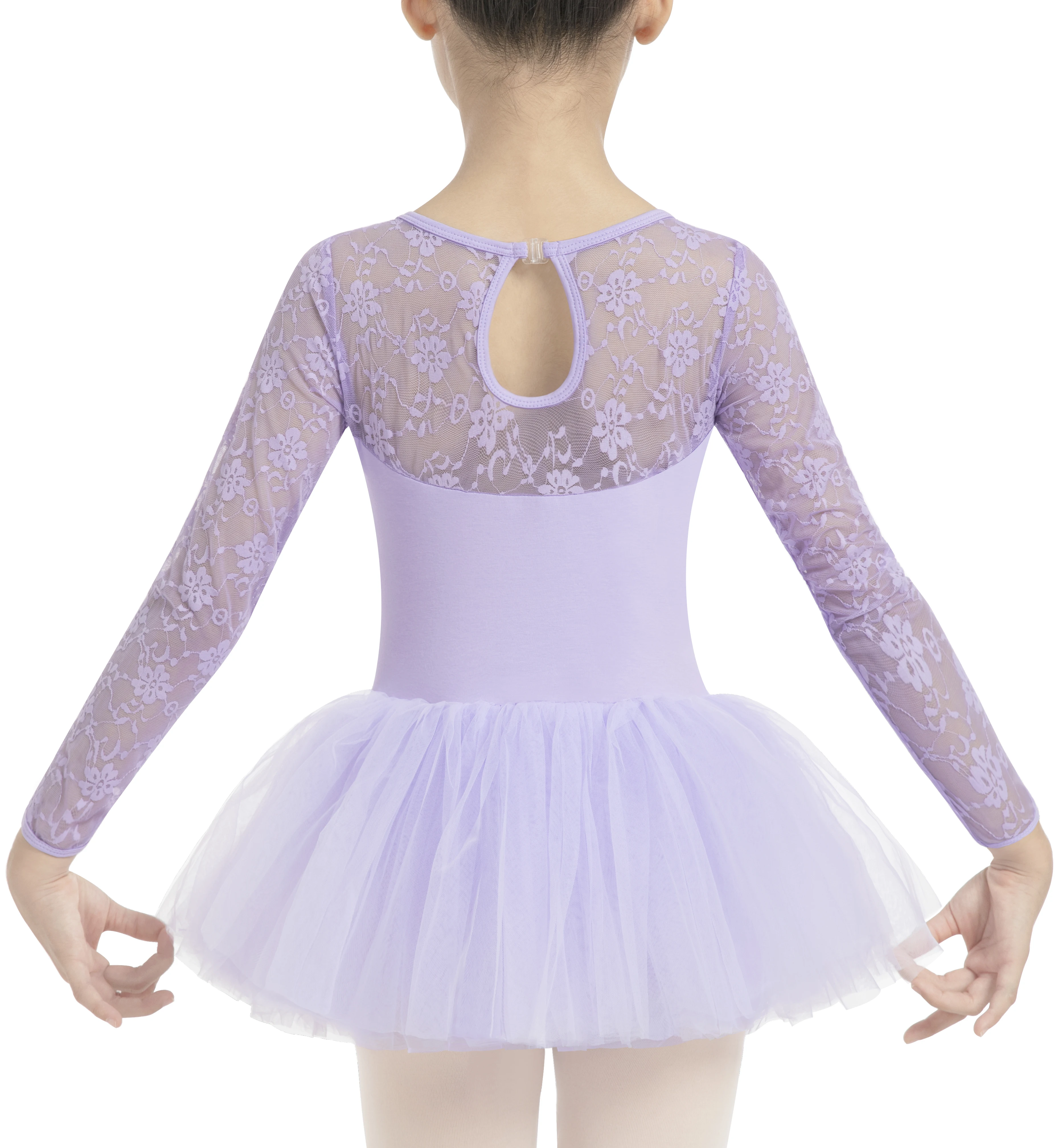 Girls Ballet Lace Cap Sleeve Leotard  with Tutu Skirt for Dance Gymnastics (Toddler/Little Girl/Big Girl)