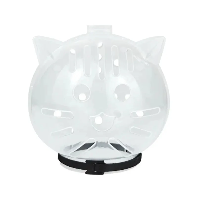 Transparent Breathable Cat Muzzle Anti-Bite Helmet for Grooming Anti-Licking Protective Mask for Cats Kittens