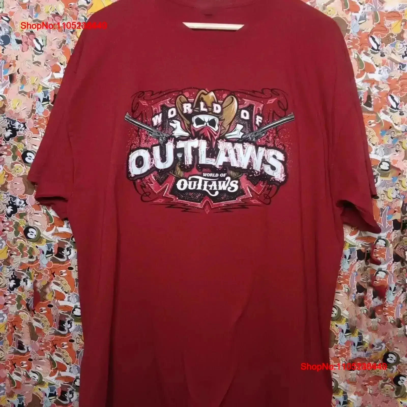 Outlaws band World Of Short T Shirt AdulT All Size QX604 vintage Washed Comfortable Stretched graphic streetwear fashion