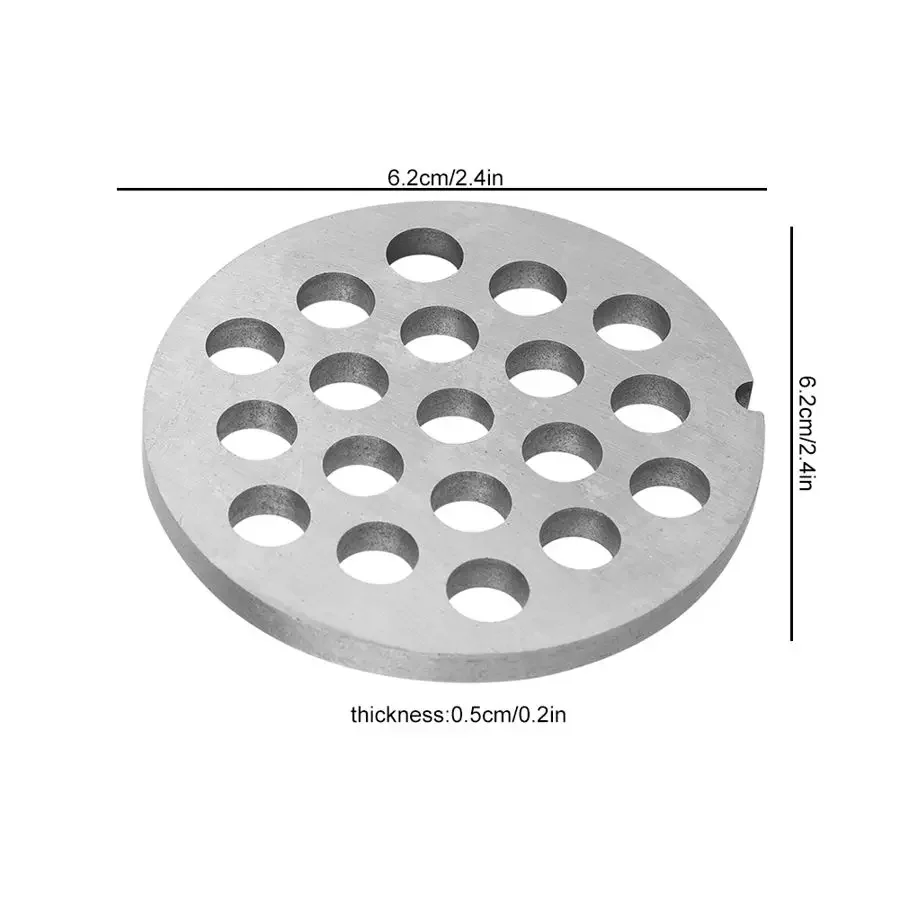 3 ミリメートル/5 ミリメートル/7.5 ミリメートル穴肉グラインダーブレード肉グラインダークラッシャーミンサープレートディスクナイフキッチン家電肉グラインダーマシン肉