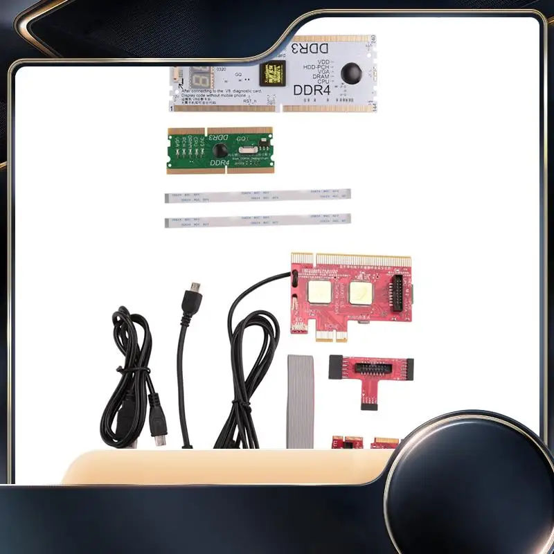 

V8 Laptop Desktop PC Universal Diagnostic Test Debug King Post Card Support For PCI PCI-E Minipci-E LPC DDR3/4-N34R
