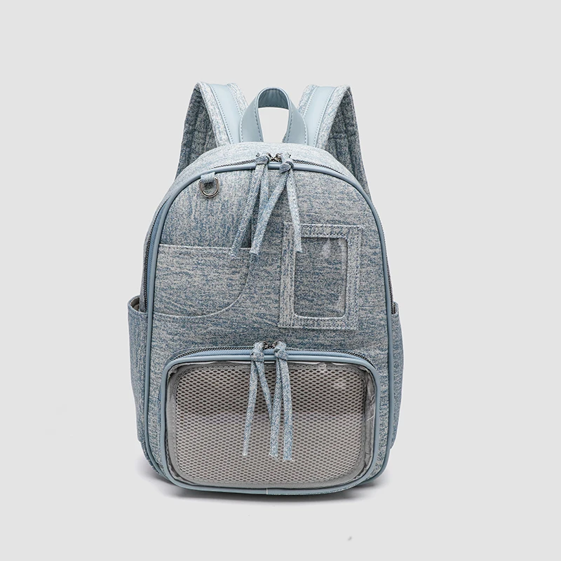 

2024 New Denim Women Backpack Retro Travel Bagpack Large Capacity Backbag College Student School Bags for Teenager Girls Rugtas