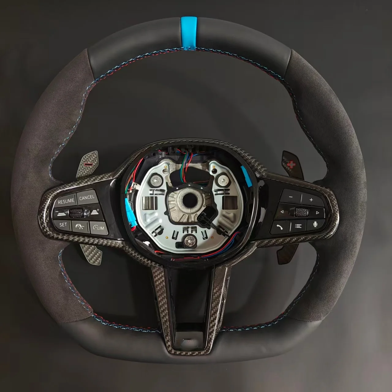 Custom Carbon Fiber Steering Wheel for BMW 2 3 4 5 6 Series G20 G29 G22 G26 G30 G31 G01 G02 G05 G80 2018-2022 Including M3 M4
