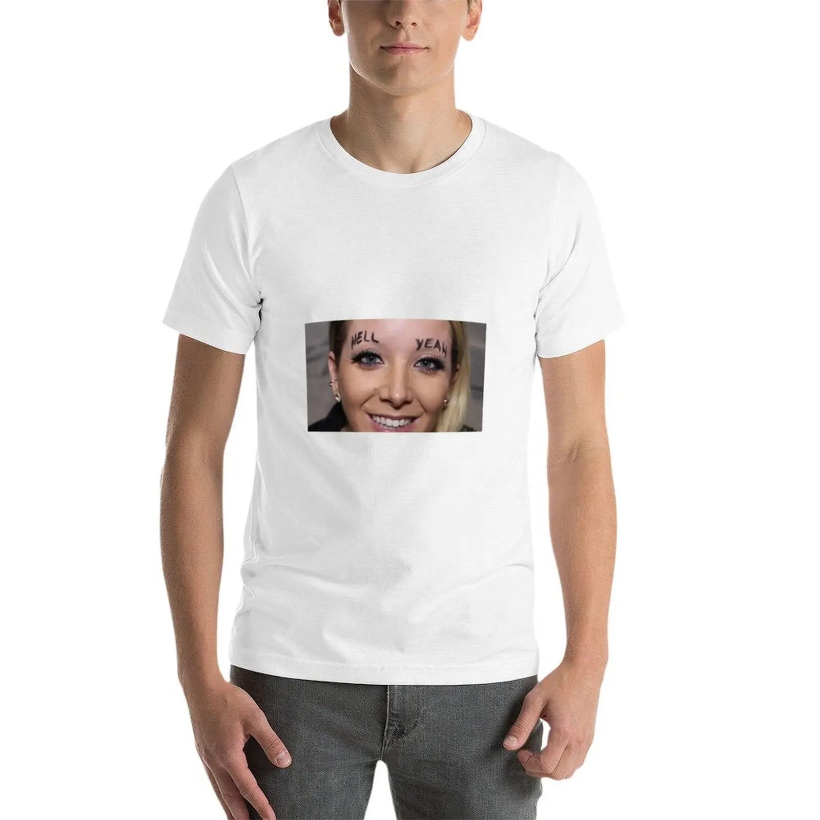 جينا ماربلز هيل نعم الحواجب تي شيرت تي شيرت مصمم رجل تي شيرت القطن عالية الجودة تي شيرت #3