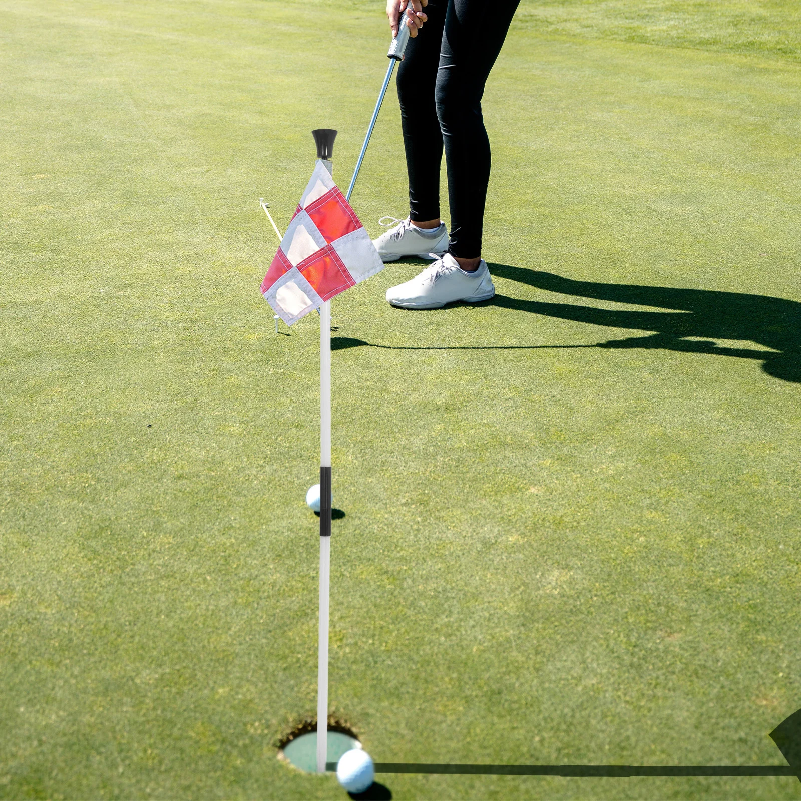 

Portable Golf Flagpole Detachable Design for Practice Hole Cup Sturdy Flagstick Golf Sports Flagpole Enhances Setup Versatile