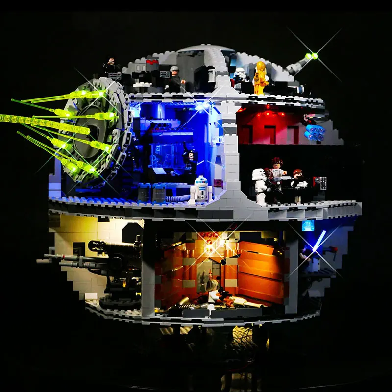 Kit de luz LED para LEGO 75159 Death Star compatible con 81061, Idea de lámpara, regalo DIY (no incluye bloques de construcción, Kits de ladrillos, juegos de modelos)