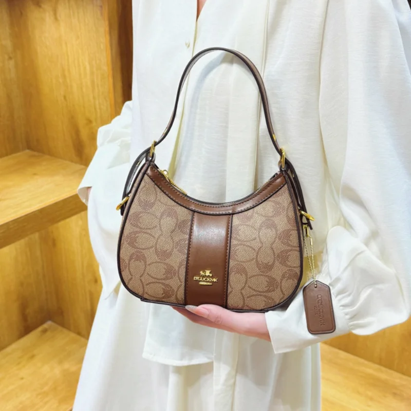 حقيبة كروس على الطراز الكلاسيكي مع سحاب إغلاق، نمط بيضاوي، حقيبة كروس متعددة الاستخدامات بكتف واحد #6