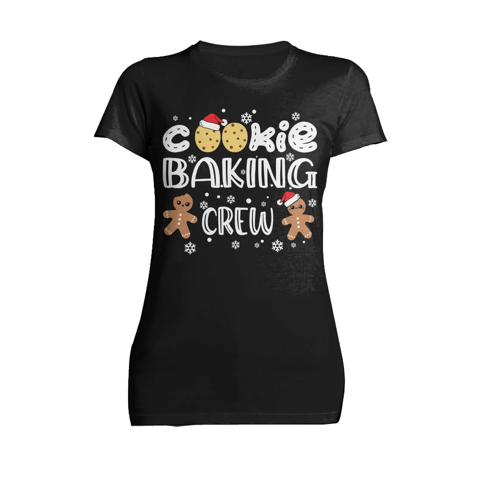 Christmas Cookie Baking Crew Gingerbread Men Matching Family Women's T shirt