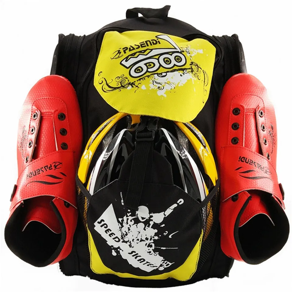 

Speed Skate Backpack PASENDI Waterproof Oxford Cloth Roller Skates Container Shoes Bag Inline Speed Skates Slalom Skating Bag