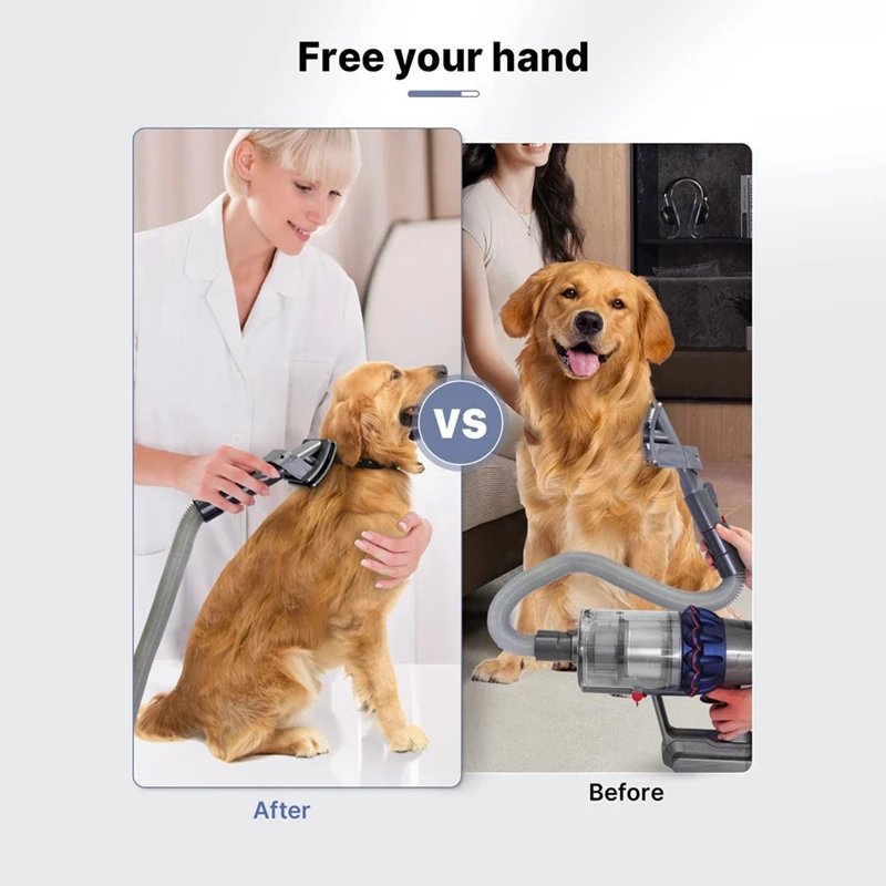 Grooming Tool Kit For Dyson V6/7/8/10/11/12/15 And DC Series, Vacuums Pet Dog Brush Hair Vacuum Attachment