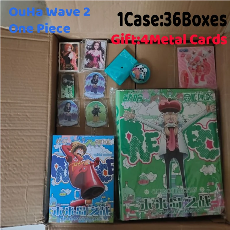 OuHa 2 One Piece The War of the Eggheand Island, tarjeta de colección, caja de música, tarjeta mágica de Anime limitada de alta energía, regalos para niños