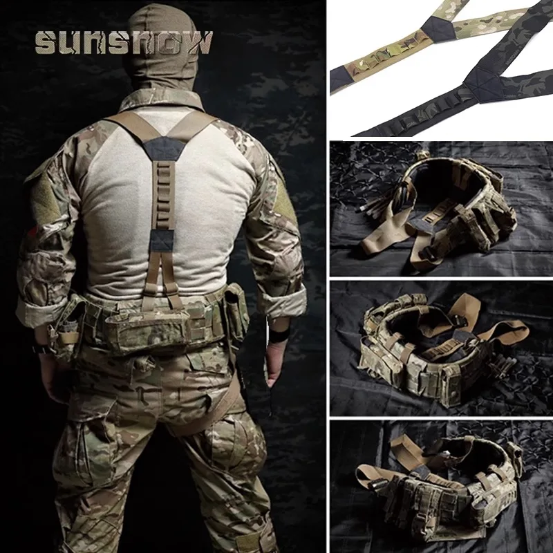 [Sun Snow] CP Suspenders CP Waistband Suspender Multicam Imported Webbing