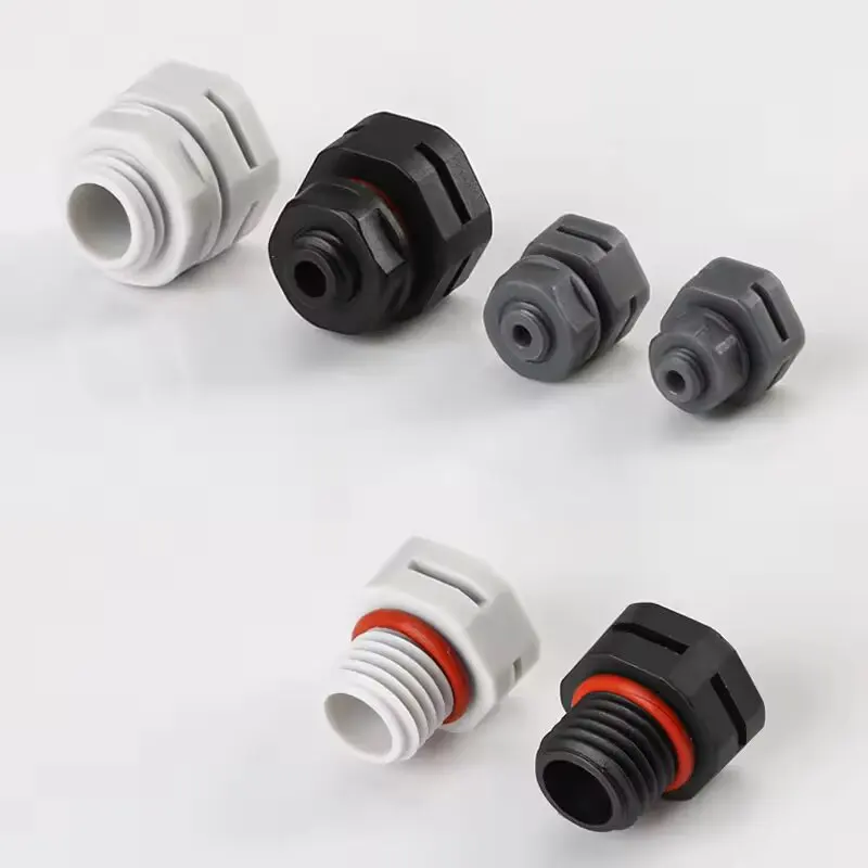 Plastic Ventilation Breather Pressure Relief Screw-in Valve  Led Lamp Vent Valve for Lighting Equipment  M5 M6 M8 M10 M12 40mm