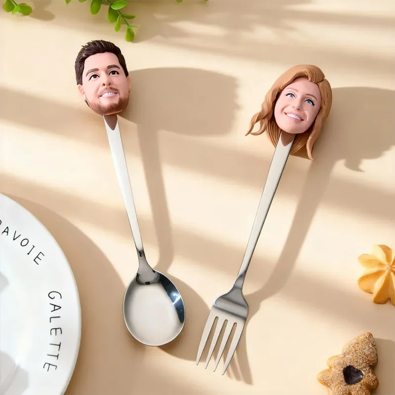 

Custom Face Spoon Personalized Funny Spoon Dinnerware Gift