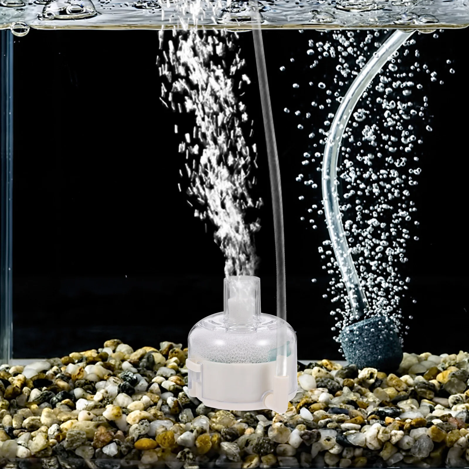 

Sponge Filter Small Fish Tank Cleaner Aquarium Accessories Professional ABS Material Silent Operation Promote Fish Health Stable