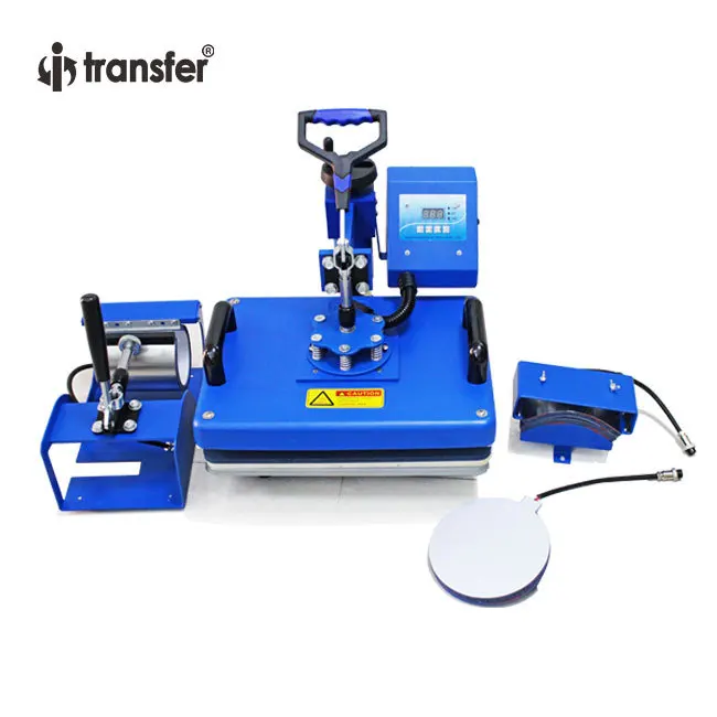 Multifunctional Combination Heat Transfer Machine 4 in 1 Round Edge, Personalized Pattern DIY Clothes Mug Plate Transfer Machine