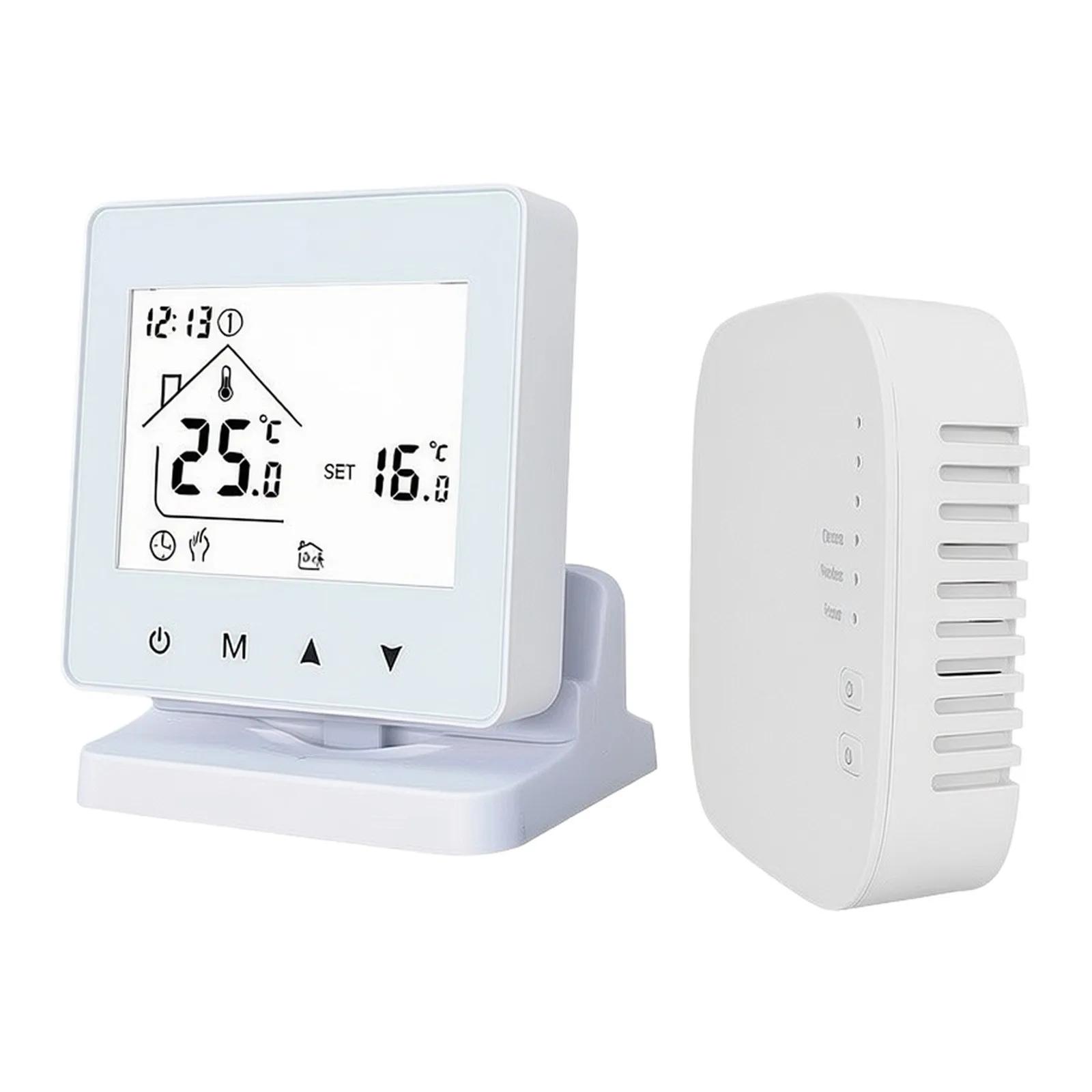 Wireless Thermostat for RF433 Floor Heating Systems Advanced Features Including Temperature Adjustments and for child Safety