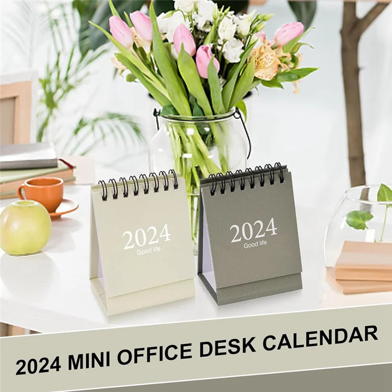 6 Pcs Mini Desk Calendar 2024, Mini Desk Calendar 2023-2024 - Runs From Oct 2023 Until Dec 2024, Small Desktop Calendar