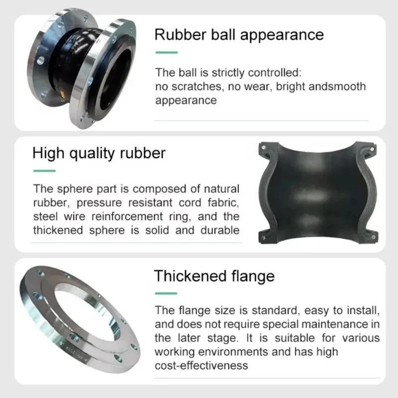 Flexible Connector Coupling Pipe Ss304 Resistive Expansion Connector