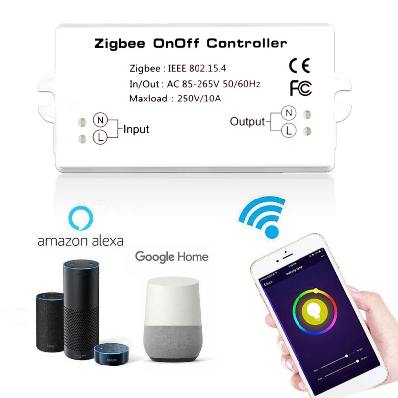 Aan/Uit Controller Smart Switch App Afstandsbediening Smart Home Module AC85-265V 10a Dropshopping