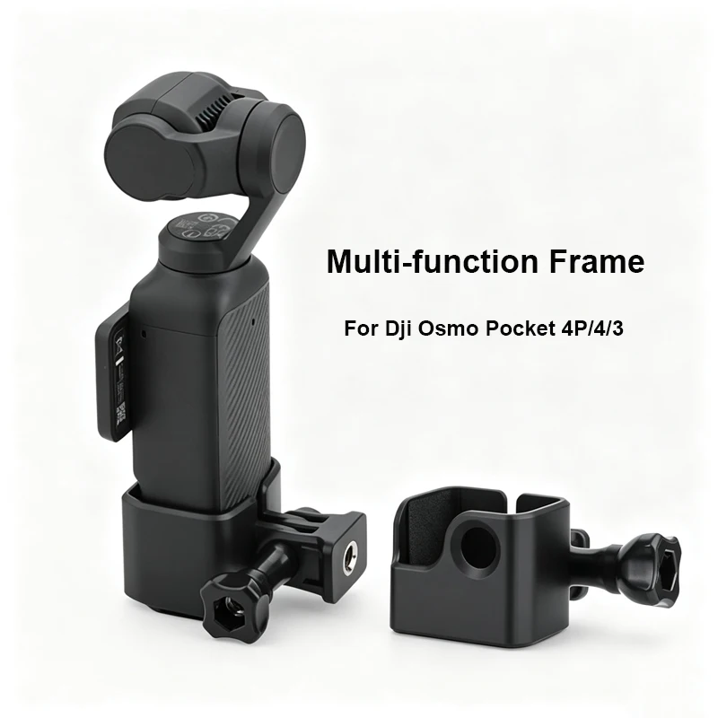 Expansion Frame Adapter Mount for DJI OSMO Pocket 4P/4/3 Accessories Housing Case Backpack Clip Bicycle Bracket Holder