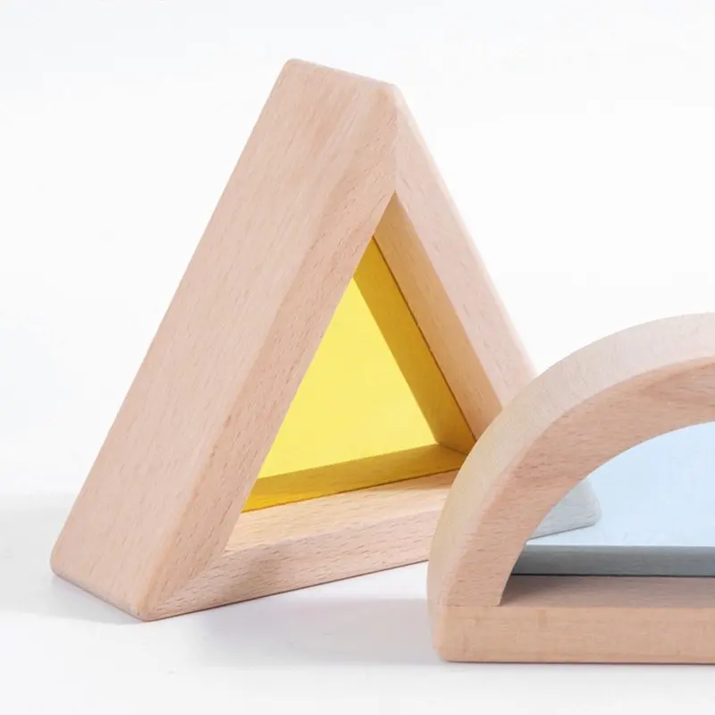 

Набор из 6 акриловых строительных блоков «Радуга» для распознавания форм, деревянные акриловые блоки для неограниченной игры, развивающие творческие способности