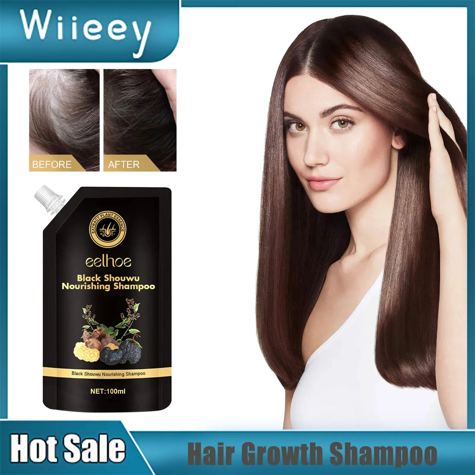 

Hair Growth Shampoo Prevent Loss Improve Thin Hair Dandruff Treatment Anti Itchy Scalp Oil Control Ginger Thicker Hair Shampoo