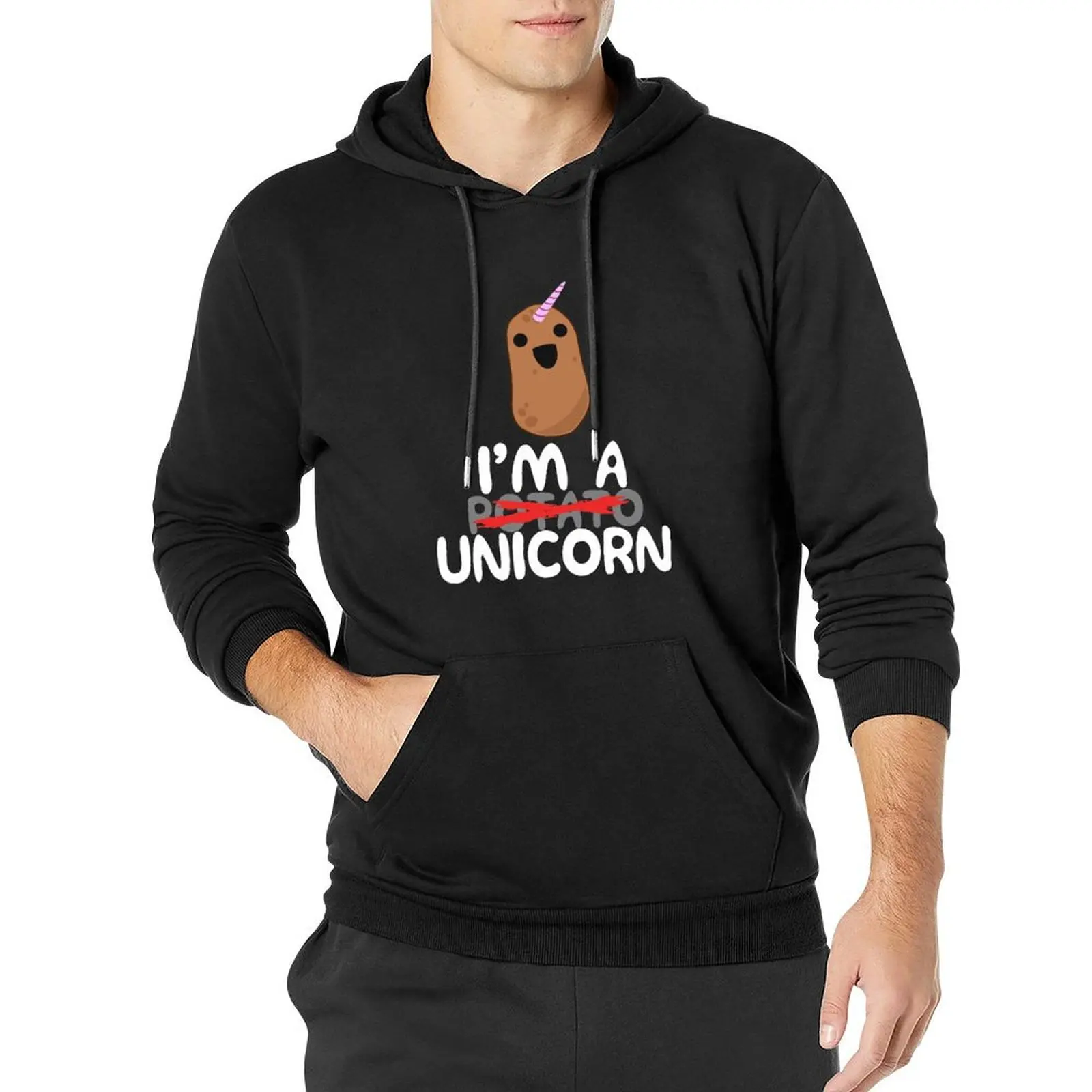 I'm A Potato Unicorn - Funny Potato Shirt, Potatoes Gag Gift Pullover Hoodie men's sweat-shirt anime hoodie