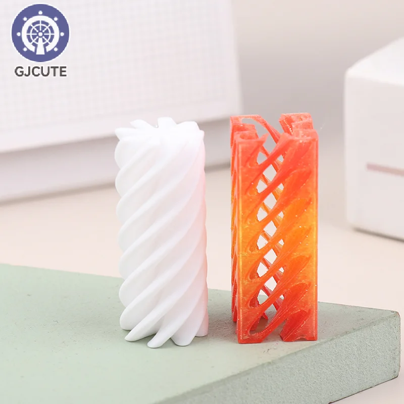 3D-gedrucktes Spiralkegel-Spielzeug, unmögliche Pyramide, Passthrough-Skulptur, Mini-Vortex-Gewinde, Illusionssäule, Helix, Schraube, Zappelspielzeug