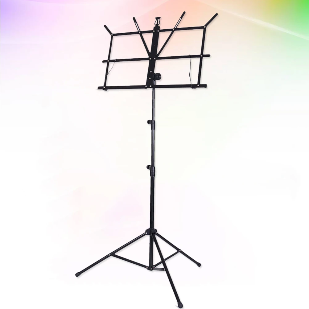

Adjustable Music Stand Holder Non Slip Rubber Feet Guitar Keyboard Foldable Lightweight Metal Structure Multi