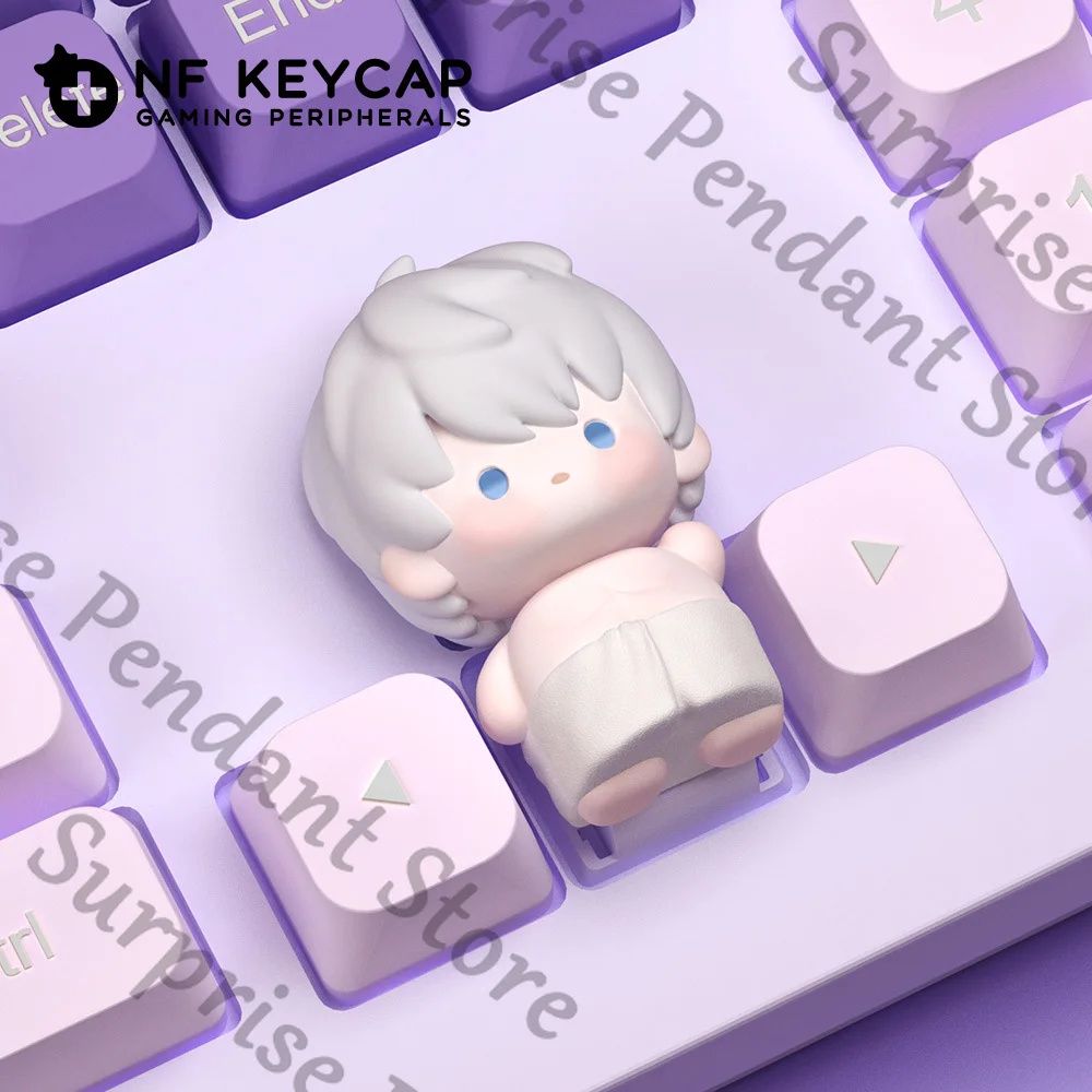 الحب والمساحة العميقة سيلوس رافاييل زين زافييه زميل ambitus لطيف منشفة استحمام نمط Q نسخة keycap هدية عيد ميلاد