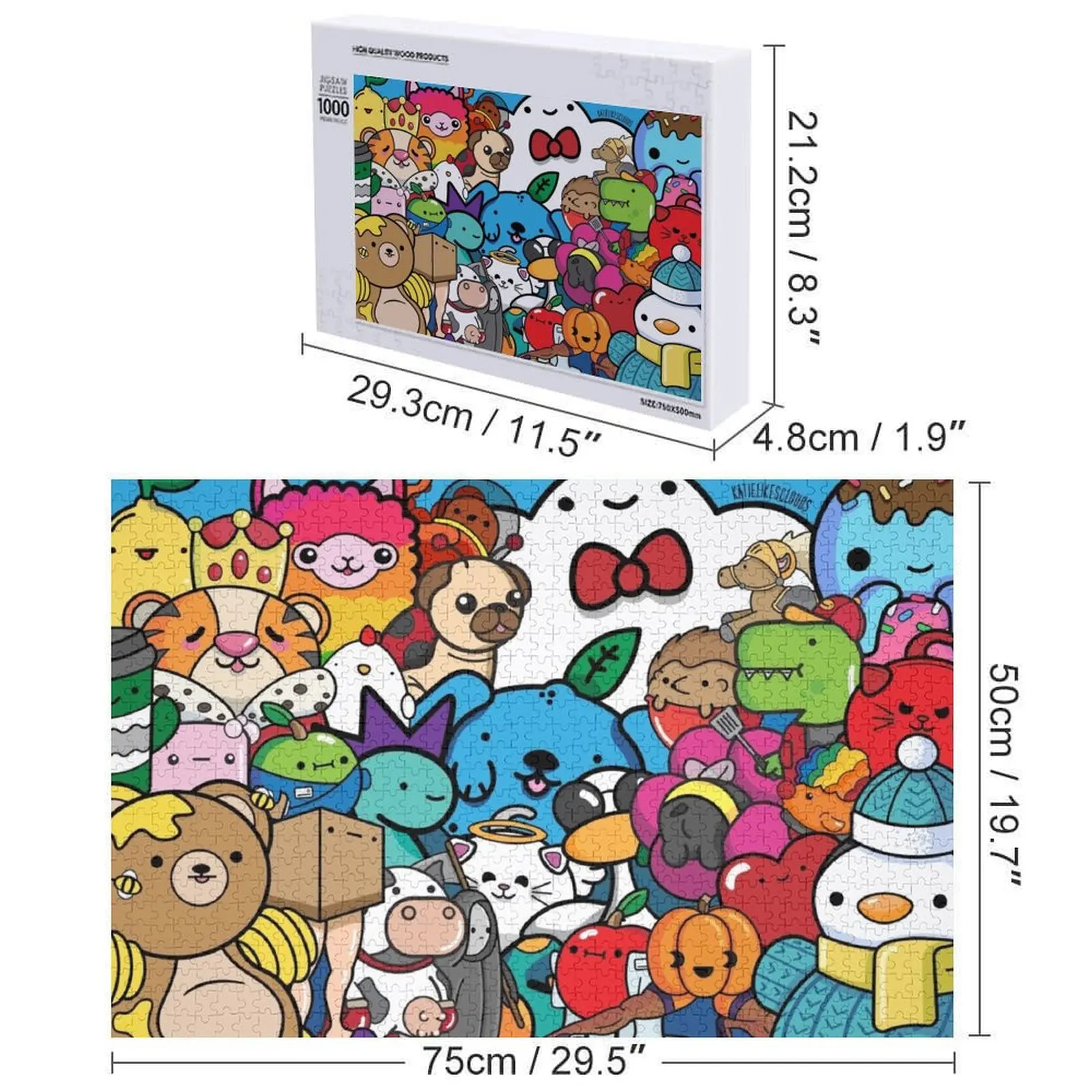 الجميع! بازل قطع أعمال فنية أنيمي هدايا مخصصة لألغاز الأطفال #6