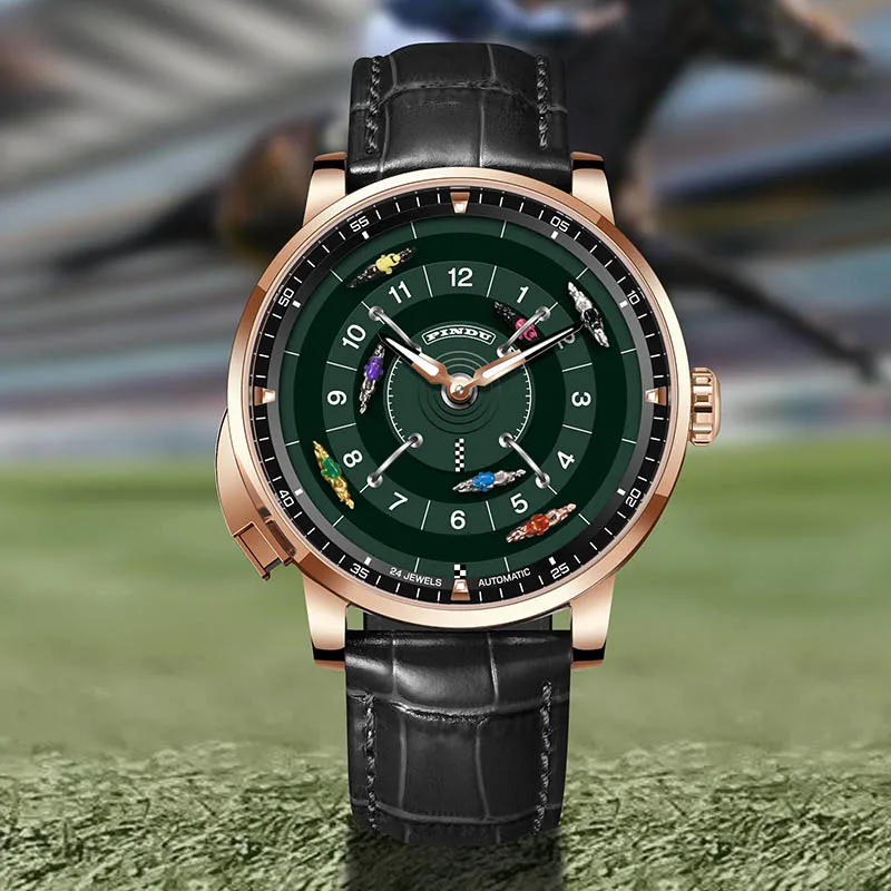 

Pindu player horse racing series men's mechanical European roulette horse racing game fully automatic sports design party watch