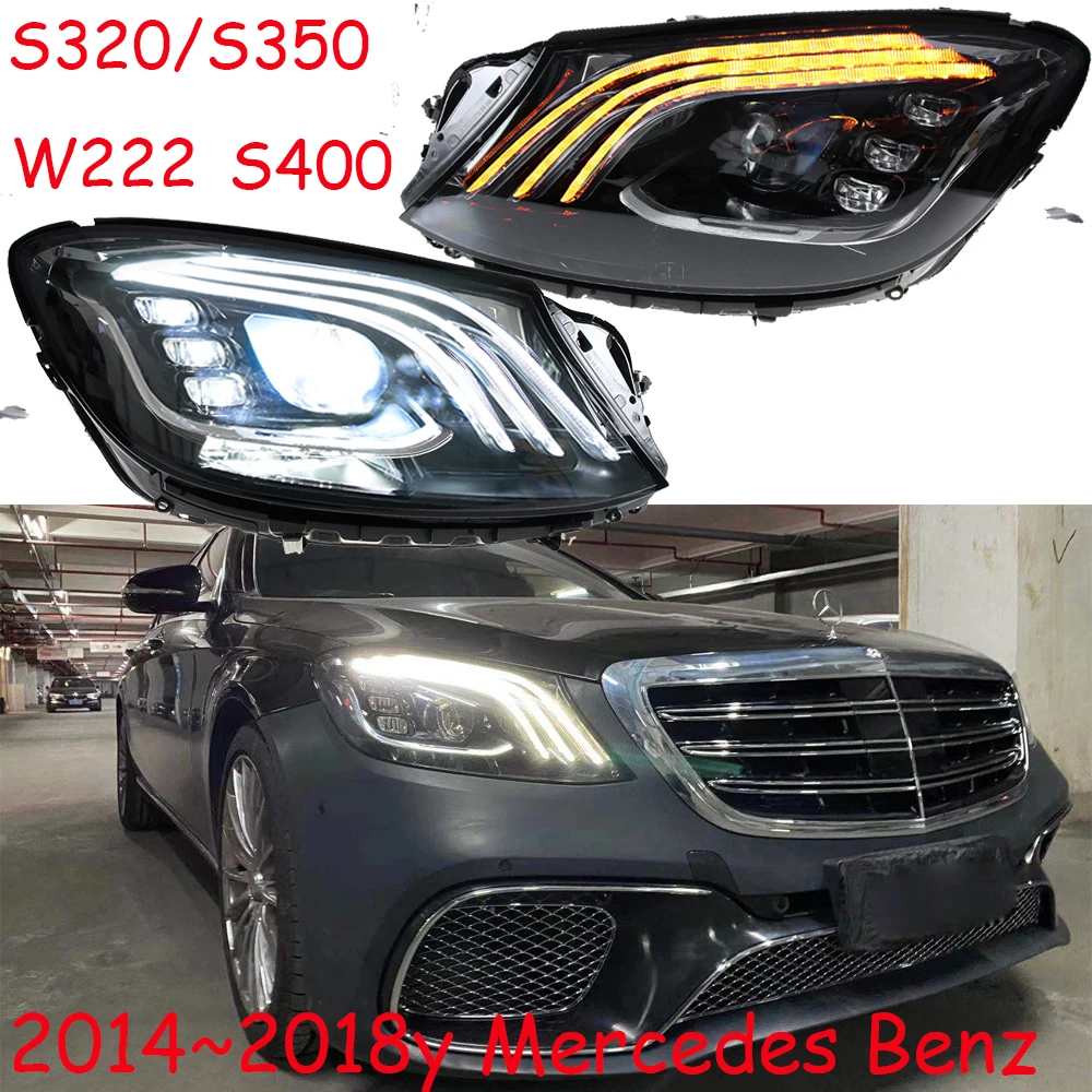 car bumper headlamp for Mercedes Benz W222 headlight S320 S350 S400 2014~2018y ALL LED car accessories for Benz W222 fog light