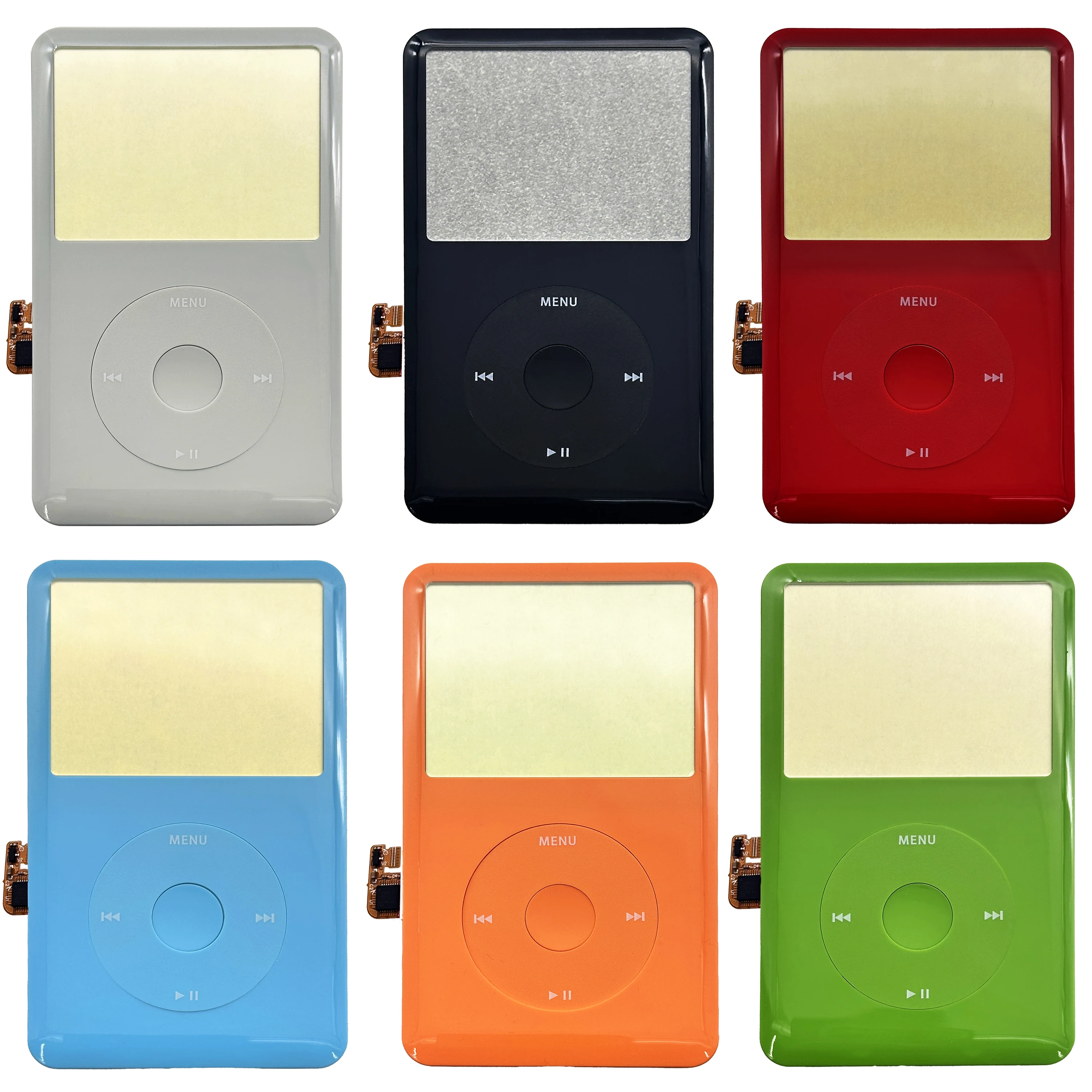 Frontplatte für iPod Classic 6. und 7. Generation, Gehäuse mit Clickwheel und Mittelknopf für 80GB 120GB 160GB A1238 – Detail 1