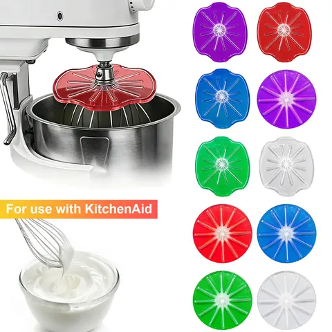 Stand Mixer Baffle Accessory 6-Wire Bowl Mixer Splash Guard Reusable Vertical Mixer Baffle Accessories for Home Kitchen