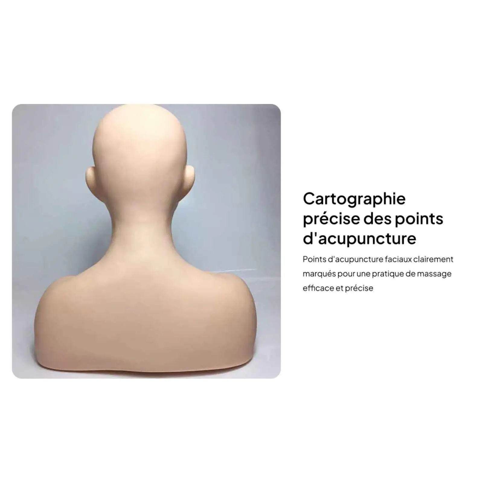 رأس عارضة أزياء للتدريب على الكتف وتدليك المكياج ورأس عارضة أزياء للتجميل