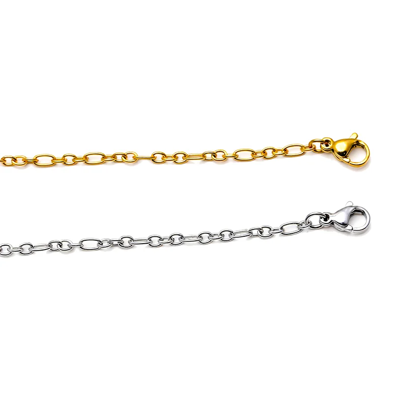 Edelstahl 5 Stück Vakuumbeschichtung Gold Diy Fit 8–30 mm Armbandfassungen Runde Cabochon-Basis Verschiedene Kreisintervalle Kette – Detail 7