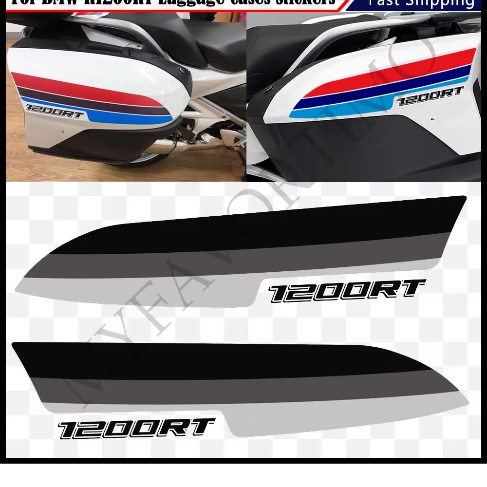 For BMW R1200RT 1200 RT Motorcycle Tank Pad Fairing Fender Trunk Luggage Cases Protector Grips Kit Knee Wheels Stickers Decals