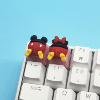 Mechanical Keyboard Keycaps Creative Personality Minimi Mickey Keycaps Cross Cherry Shafts Customized Keycap Key Cover