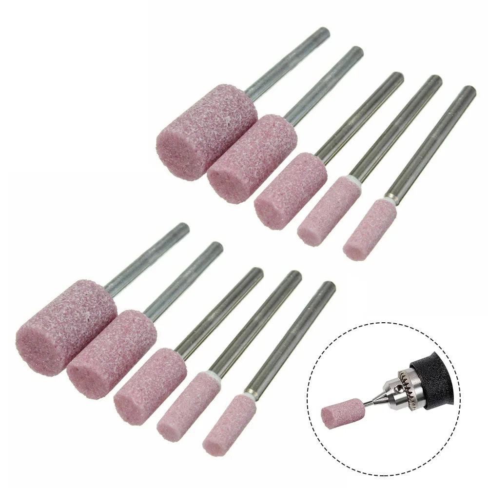 

10Pcs 1/8inch ​Shank Abrasive Mounted Stone Rotary Tool Grinding Polishing Wheel For DIY Grinding Polishing Jade Wood