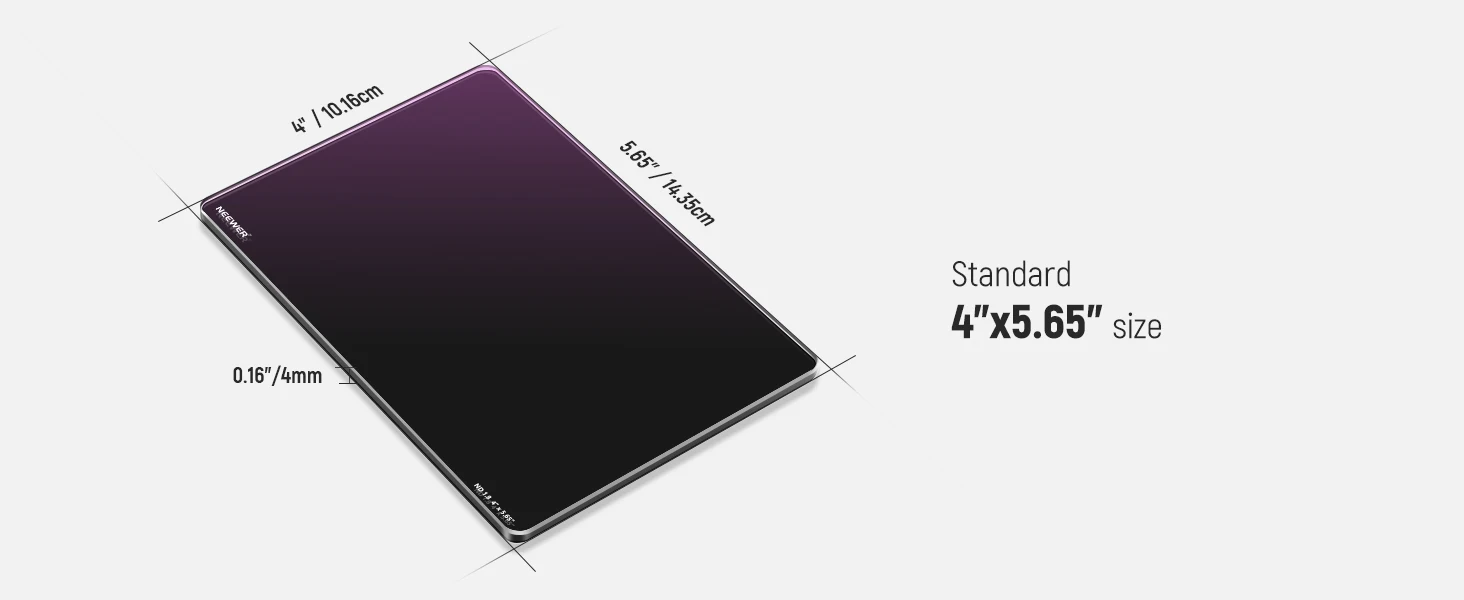 NEEWER Quadratischer ND-Filter, 10,2 x 5,65 Zoll, doppelseitiger 30-Multi-Nano-beschichteter Kino-ND-Filter für NEEWER Matte Box für Tilta SmallRig – Detail 4
